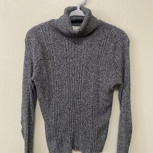 Gray Turtleneck Sweater